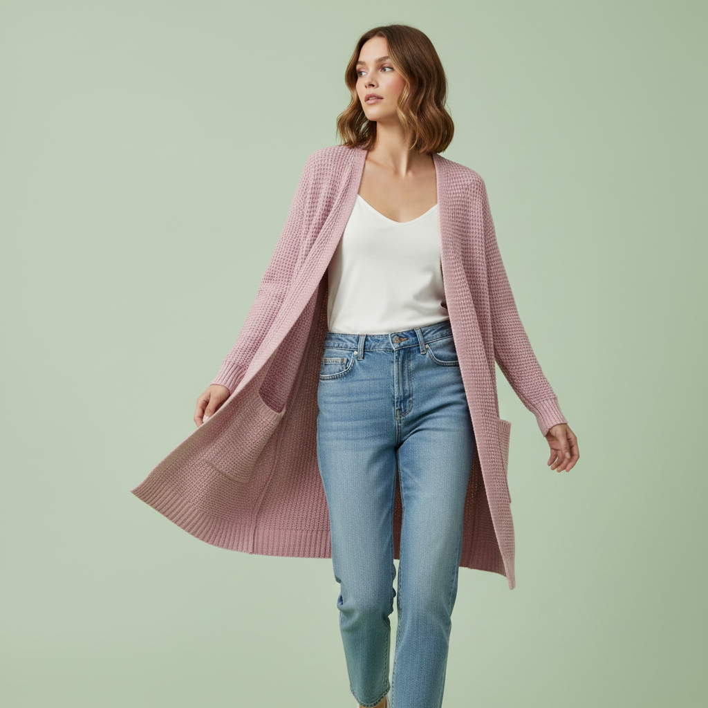 Elegant Women's Cardigan | Cozy Layering Sweater