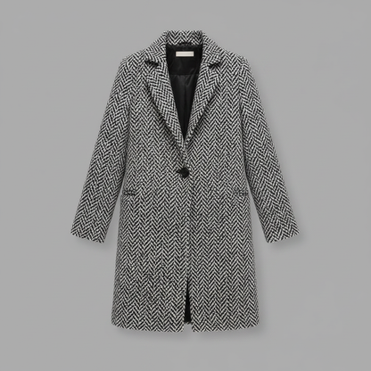 Elegant Long Wool Coat | Women's Outerwear