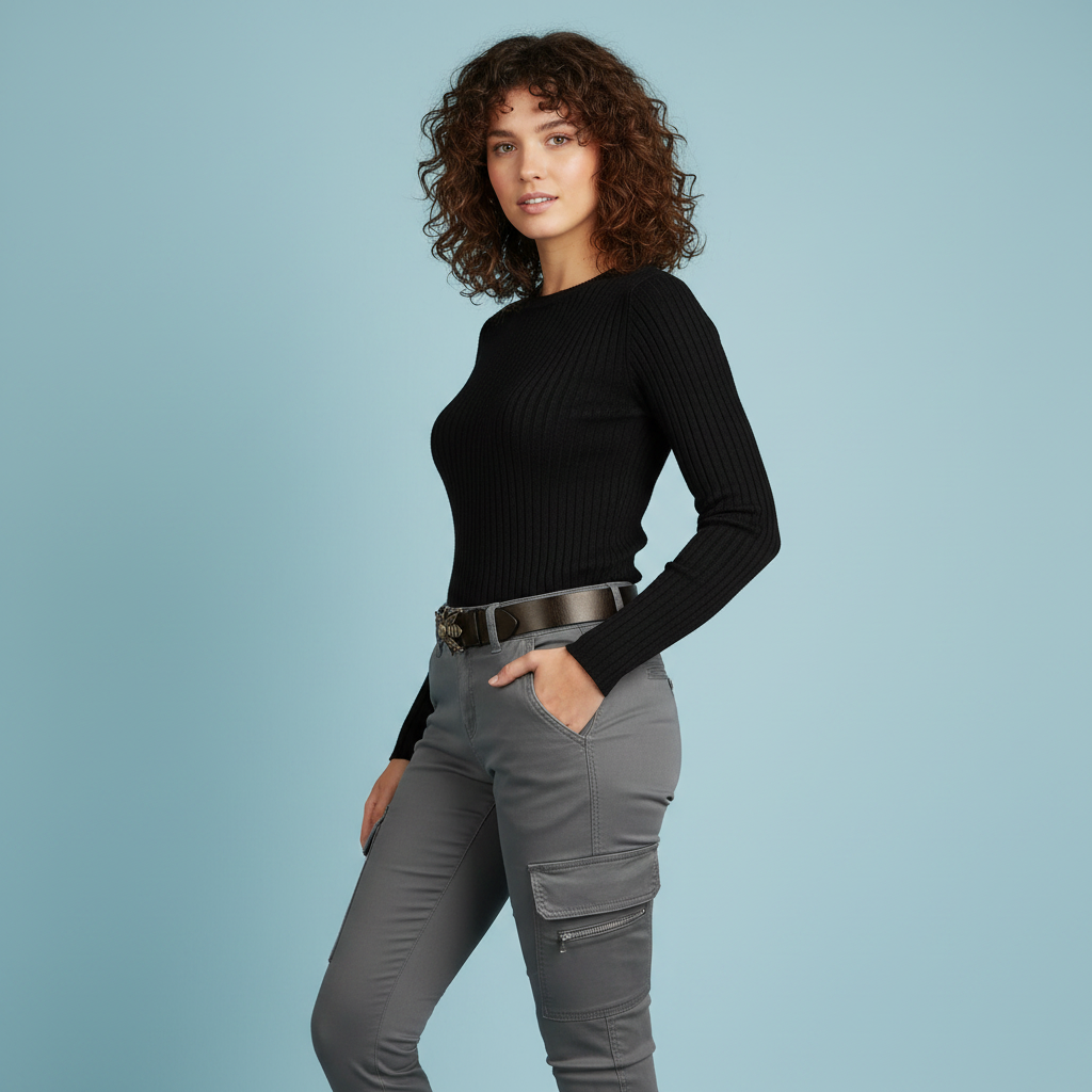 Modern Black Cargo Pants | Stylish Women's Urban Trousers