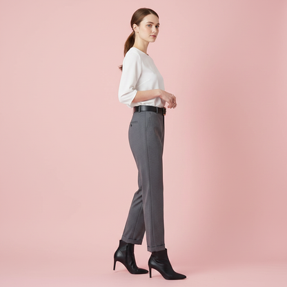 Elegant Women's Trousers | High Waist Suit Pants