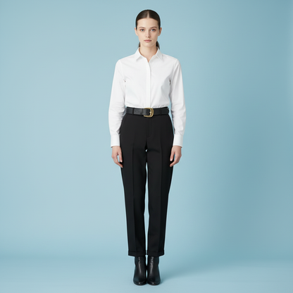 Elegant Women's Trousers | High Waist Suit Pants