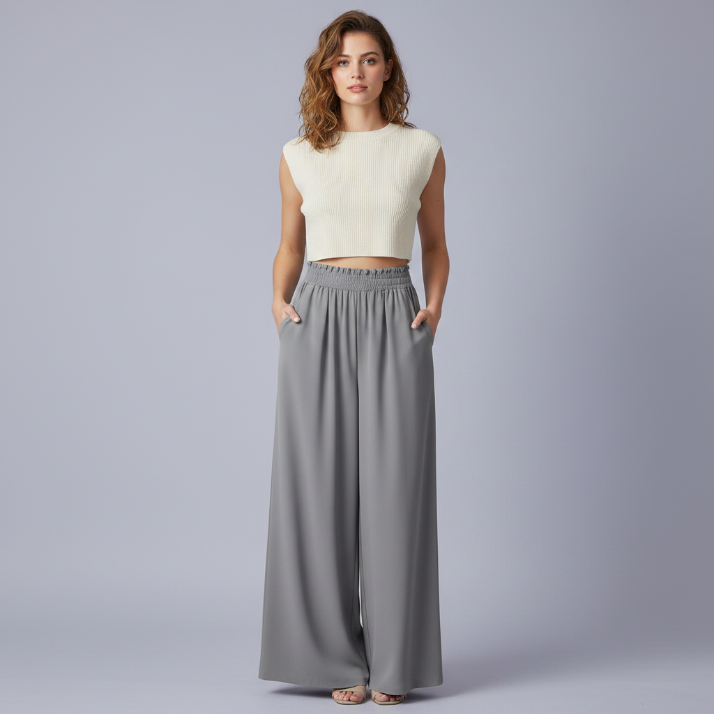Chic Comfort | Women's Trousers Lightweight Casual Fit