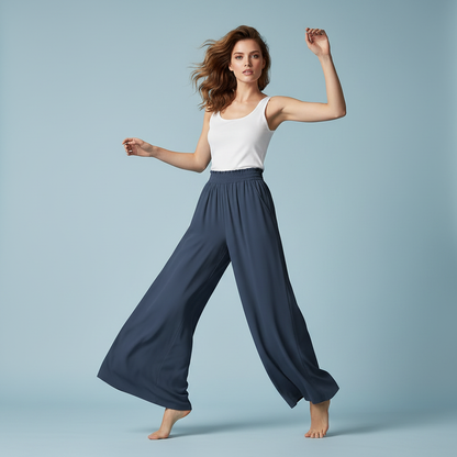 Chic Comfort | Women's Trousers Lightweight Casual Fit
