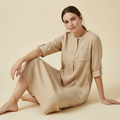 Tina | Women's Plus Size Summer Dress in Soft, Breathable Fabric